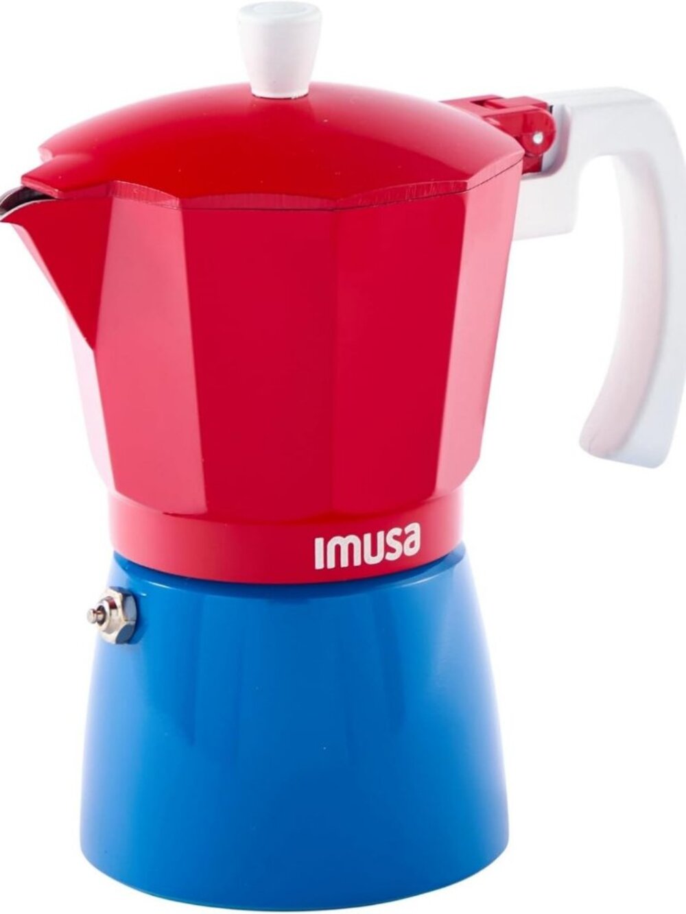 6-Cup Caribbean Cast Aluminum Stovetop Coffee Maker - Durable, Stylish